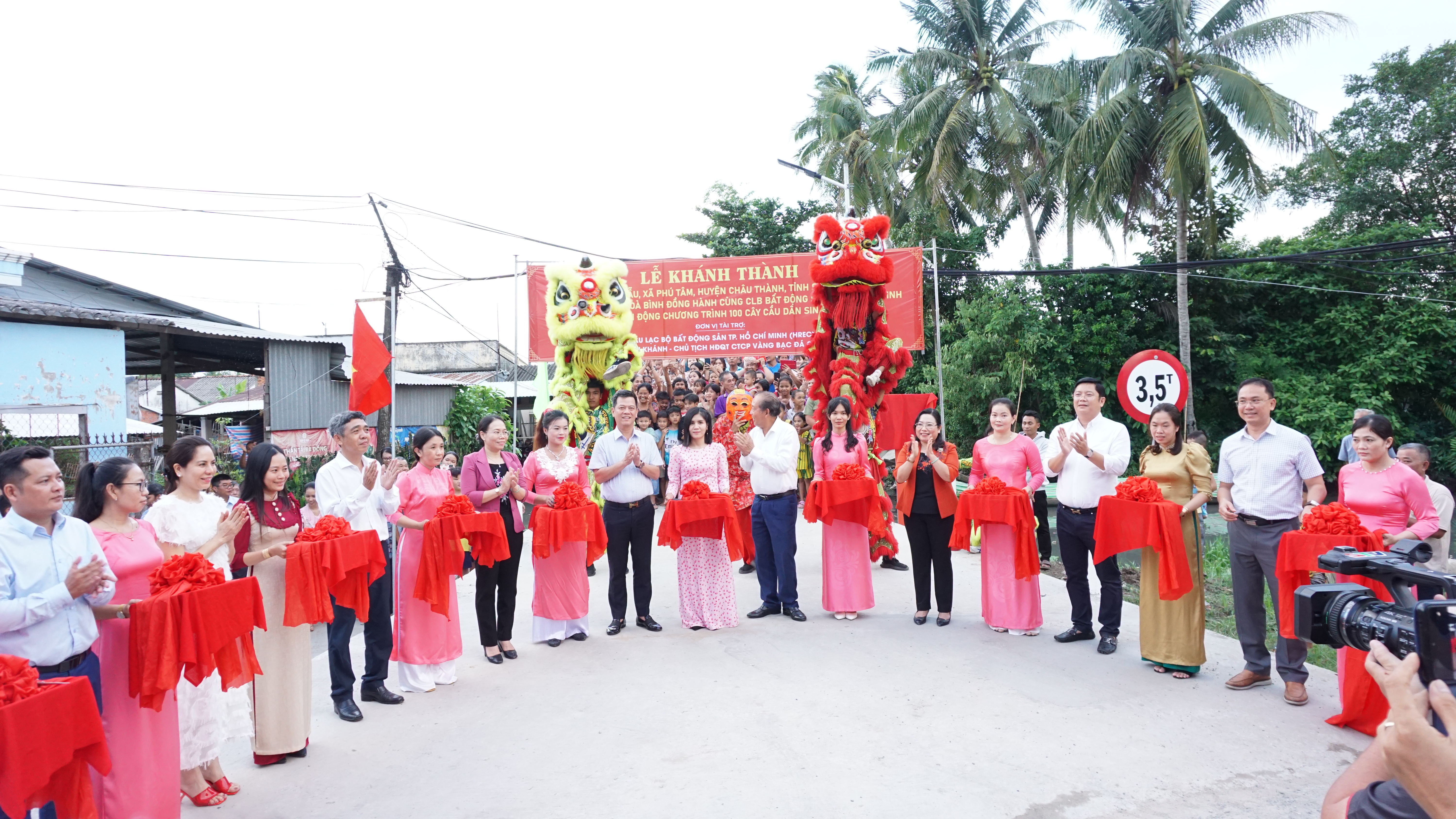 LỄ KHÁNH THÀNH CẦU BÀ NGẪU TỈNH SÓC TRĂNG KINH PHÍ XÂY DỰNG GẦN 1 TỶ ĐỒNG