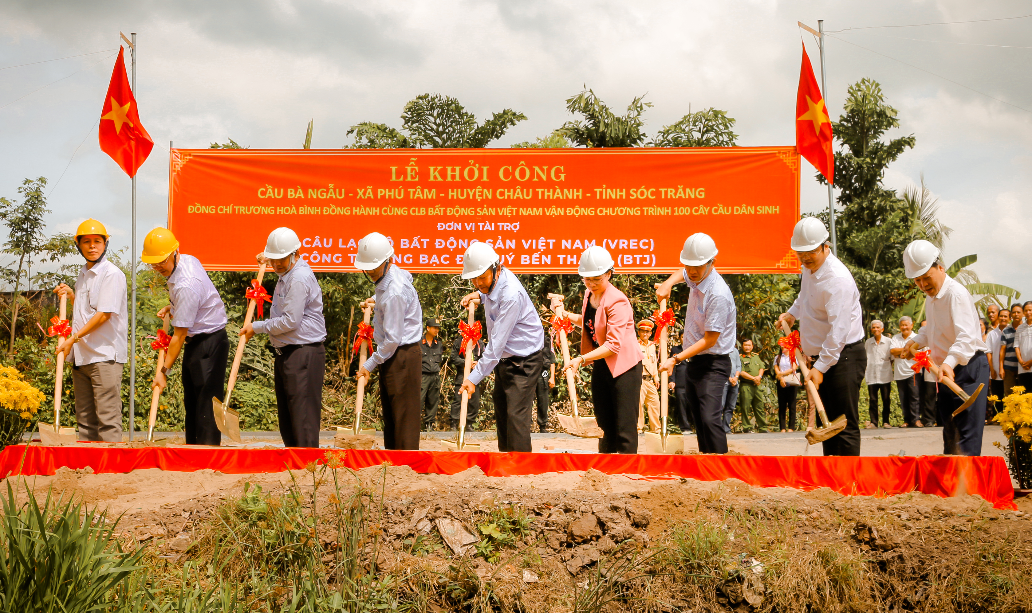 CHƯƠNG TRÌNH LỄ KHỞI CÔNG CẦU TỪ THIỆN TẠI TỈNH SÓC TRĂNG KINH PHÍ GẦN 1 TỶ ĐỒNG