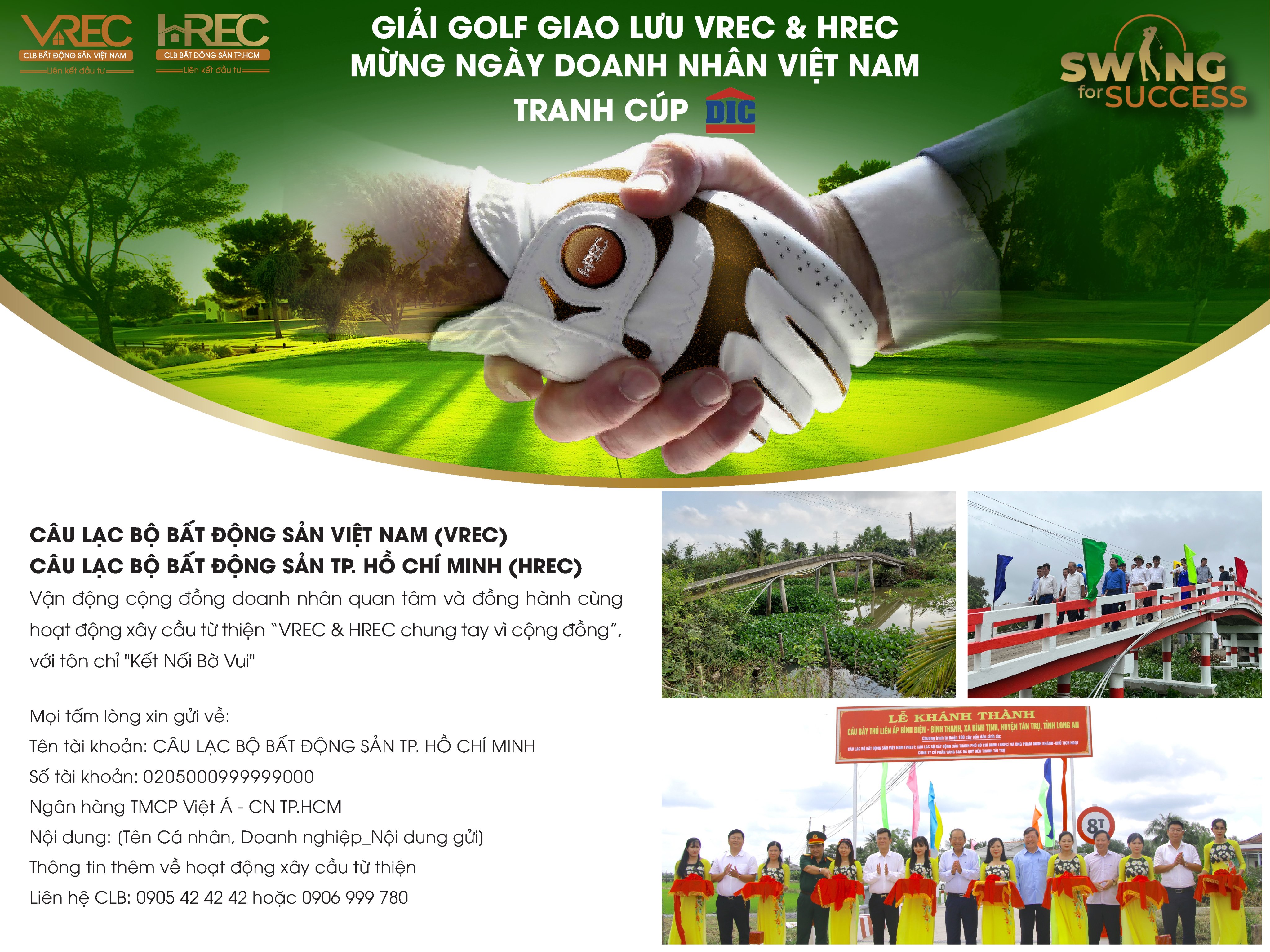 KHỞI TRANH GIẢI GOLF GIAO LƯU VREC & HREC MỪNG NGÀY DOANH NHÂN VIỆT NAM 2022