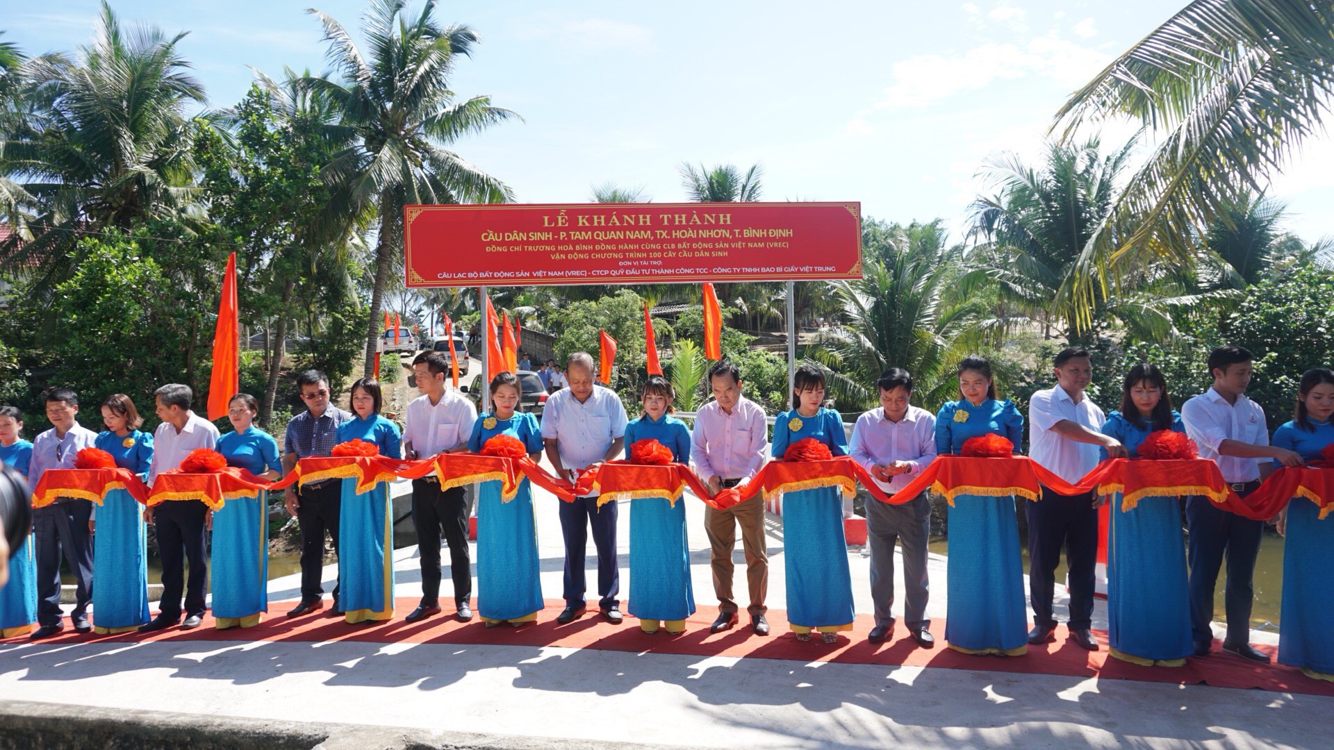 KHÁNH THÀNH CẦU ĐỖ XUÂN TẠI TỈNH BÌNH ĐỊNH KINH PHÍ XÂY DỰNG GẦN 1 TỶ ĐỒNG